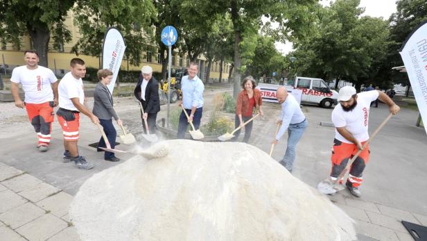 Baustart für coole Straße in Floridsdorf