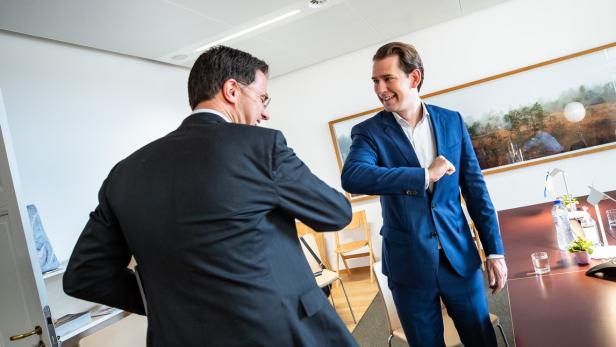 Der niederländische Premier Mark Rutte und Bundeskanzler Sebastian Kurz