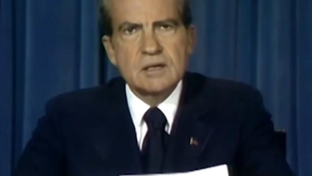 Richard Nixon im Deepfake-Kurzfilm &quot;In Event of Disaster&quot;