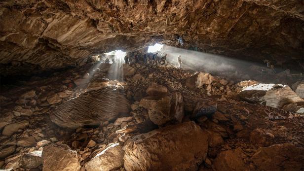 Dei Chiquihuite-Höhle in Zentralmexiko. Hier wurden Steinwerkzeuge gefunden, die älter als 30.000 Jahre sind.