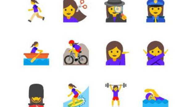 So sehen die neuen weiblichen Emojis aus