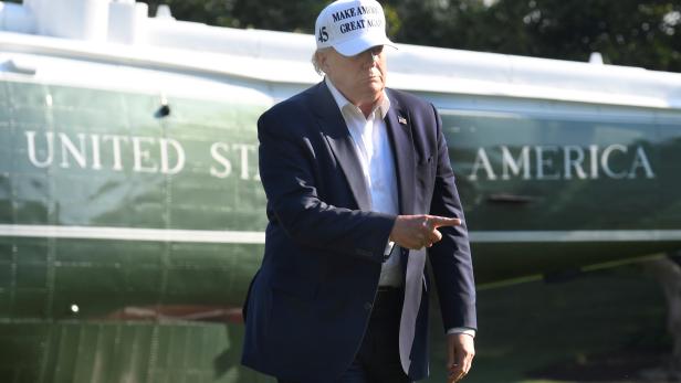 President Trump returns to the White House after weekend at NJ golf club