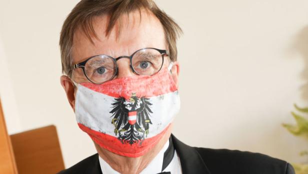 Medienmacher Hans Mahr huldigte mit seiner Maske seiner Heimat