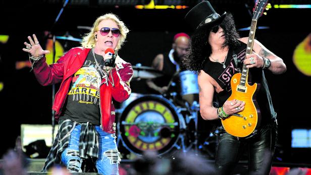 Guns N'Roses in concert in Madrid