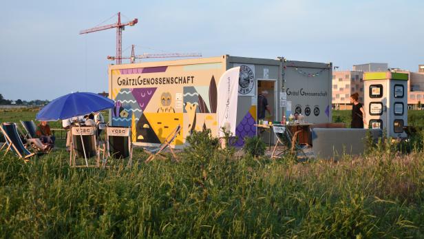Nachbarschaftshilfe im Grätzel: Ein Container in der Donaustadt