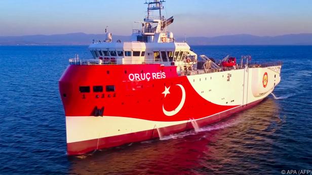 Das türkische Forschungsschiff "Oruc Reis"