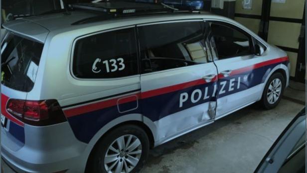 Verfolgungsjagd in Niederösterreich: Streifenwagen beschädigt