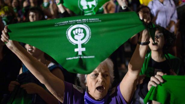 Abtreibung sorgt in Brasilien immer wieder für Debatten - hier eine Demo von Befürwortern im Jahr 2018