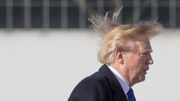Trump wollte seine Frisur schonen