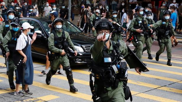 Hunderte Festnahmen bei Demonstration in Hongkong