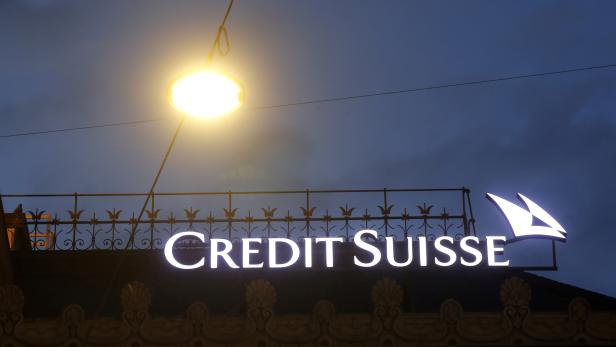 FILE PHOTO: Logo of Swiss bank Credit Suisse is seen in Zurich