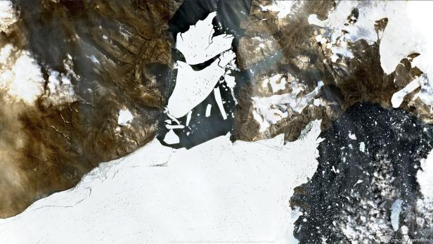Größer als Paris: Riesiger Eisbrocken von Gletscher abgebrochen