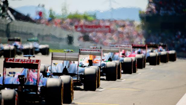 Formel-1-Rennen am Nürburgring vor 20.000 Zuschauern
