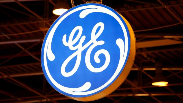 FILE PHOTO: The logo of General Electric is pictured at the 26th World Gas Conference in Paris
