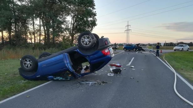 Fünf Verletzte bei Pkw-Kollision im Burgenland