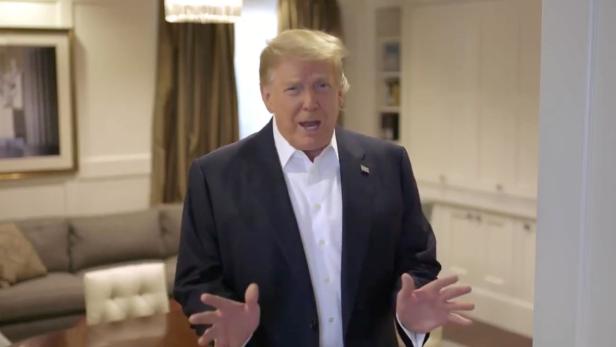 Trump in Video-Botschaft: "Habe viel über Covid gelernt"