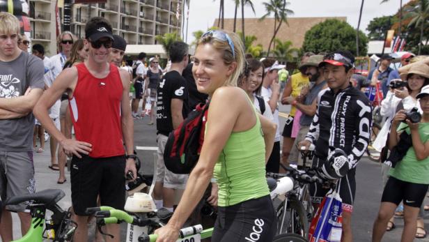 Sofie Goos 2011 beim Ironman-Triathlon auf Hawaii.