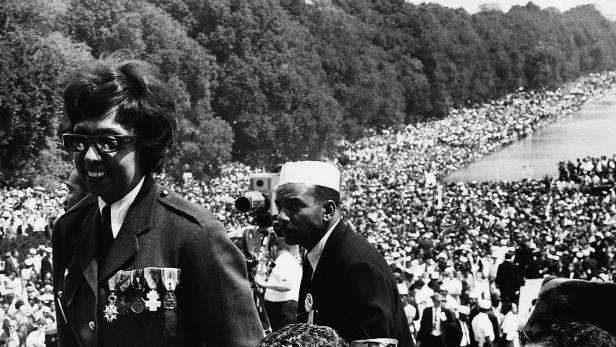 Josephine Baker nahm 1963 an der Seite von Martin Luther King am Marsch auf Washington teil.