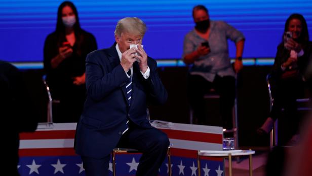 U.S. President Donald Trump takes part in a live one-hour NBC News town hall forum, in Miami
