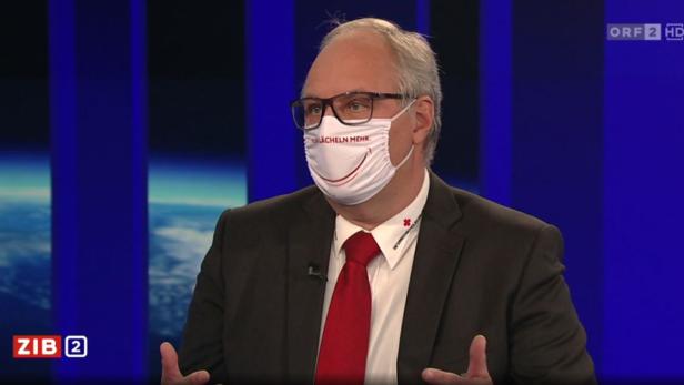 Nach Kritik: Foitik mit Smiley-Maske im TV-Studio
