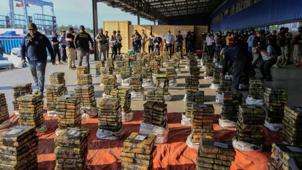 Paraguay police seize cocaine haul hidden in charcoal