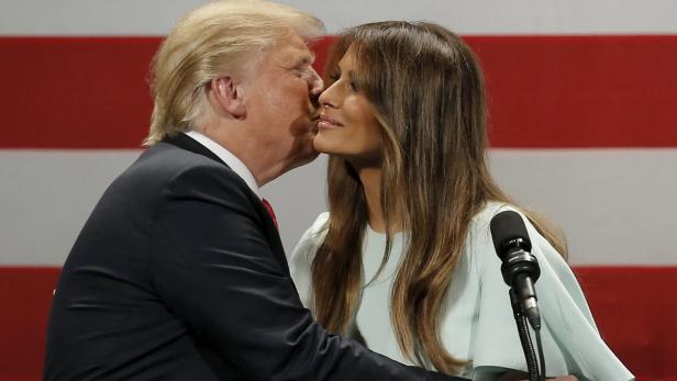 Donald Trump mit seiner Frau Melania