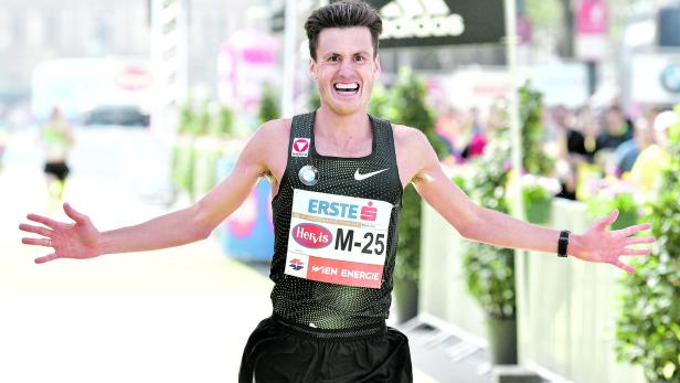 Valentin Pfeil mit persönlichen Rekordzeit beim Wien-Marathon 2019