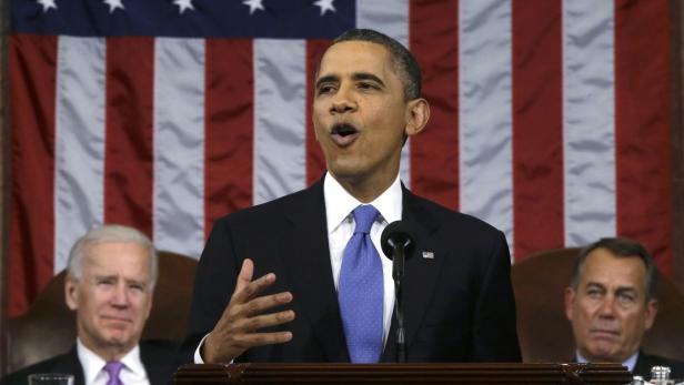 US-Präsident Obama bei der Rede zur Lage der Nation 2013. Heuer will er sich die Verringerung der Einkommensunterschiede vornehmen