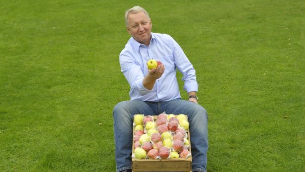 Der US-Konzern Apple fühlte Franz Rahm auf den Zahn: Sein &quot;apple to go&quot; ist zwar gesundes Obst, doch &quot;die haben geglaubt, ich mach’ was mit Elektronik&quot;, schildert der Steirer.