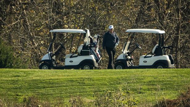 Trump ereilte Nachricht seiner Niederlage beim Golf