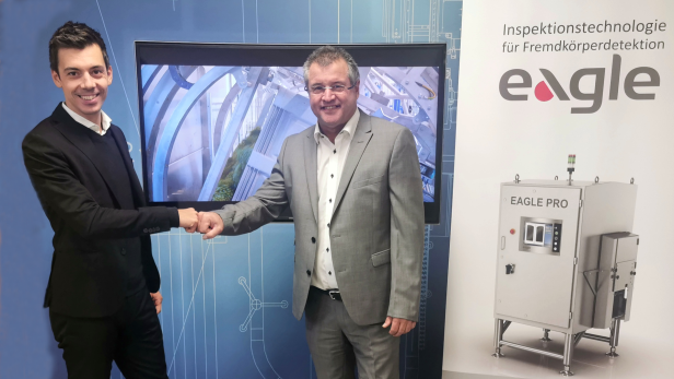 Kooperation: Werfring-Geschäftsführer Manuel Hartmann (l.) mit Hans Janik, CEO von Eagle