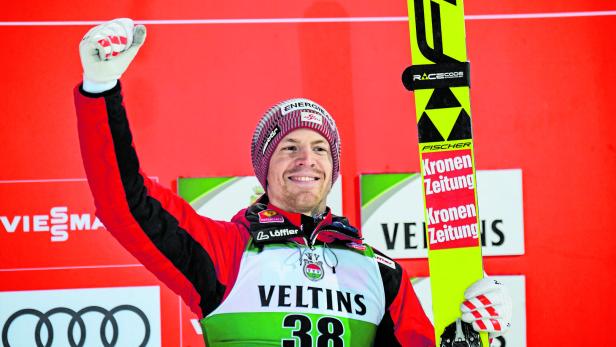 Michael Hayböck feierte am 1. März in Lahti seinen dritten Platz