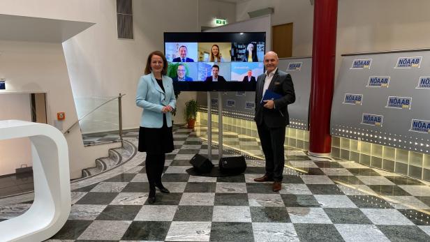 Christiane Teschl-Hofmeister und Wolfgang Sobotka: Die neuen Stellvertreter waren online zugeschaltet