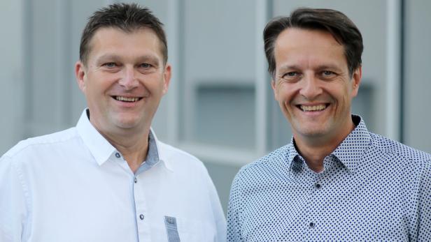 SPÖ-Klubsprecher Helfried Blutsch und SPÖ-Vizebürgermeister Gerhard Riegler (r.)