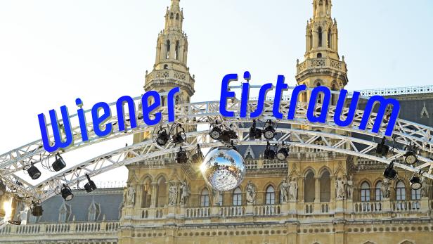Verfrühter Start für den  Wiener Eistraum am Rathausplatz