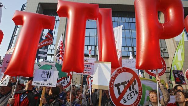 Proteste gegen das TTIP-Abkommen