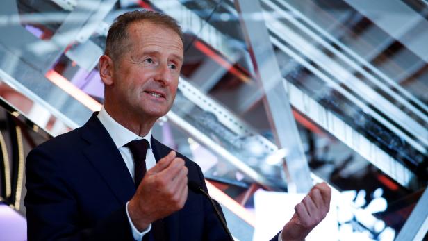 FILE PHOTO: Volkswagen Chief Executive Herbert Diess
