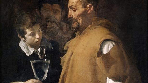 Diego Velázquez: &quot;Der Wasserverkäufer von Sevilla&quot; (1622), ein Hauptwerk der frühen Karriere des Künstlers.