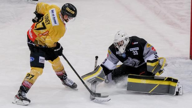 Eishockey: Knappe Niederlage für die Caps, Sieg für Salzburg