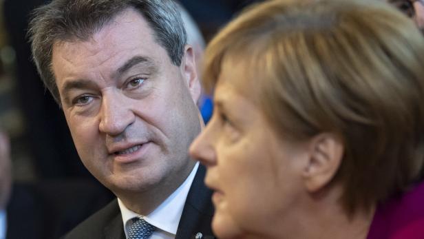 Merkel and Soeder meet at European Political Symposium