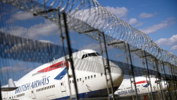 FILE PHOTO: British Airways planes are seen at the Heathrow Airport in London