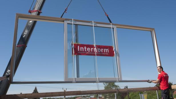Ein Fenster des Herstellers Internorm.