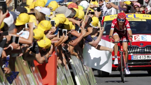 Premiere: Ilnur Sakarin, 26, siegte erstmals bei der Tour de France.