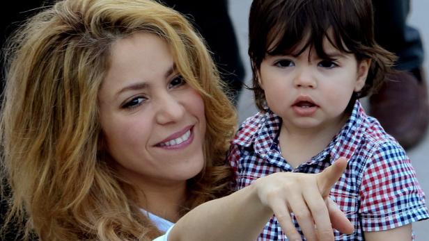 Shakira mit ihrem Sohn Milan Piqué. Jetzt ist ein zweiter Bub unterwegs