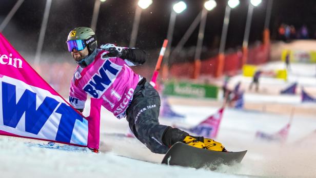 SNOWBOARD: PARALLEL SLALOM: PROMMEGGER (AUT) SNOWBOARD: PARALLEL SLALOM: PROMMEGGER (AUT)