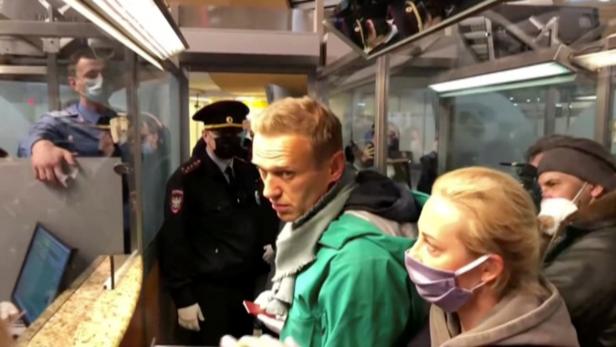 Bei Passkontrolle auf Moskauer Flughafen am Montag festgenommen: Alexej Nawalny