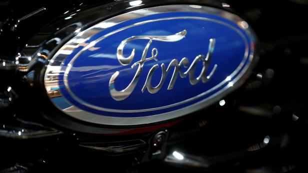 FILE PHOTO: FILE PHOTO: Ford Motor Co's logo pictured in 2019