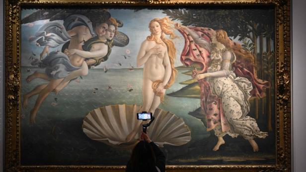 Aufregung in Florenz: Klimaschützer beklebten Venus von Botticelli