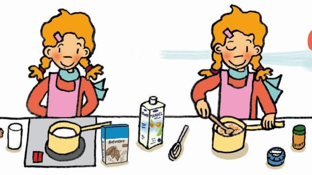 Kinderleichtes Rezept:  Warmes Frühstück mit einem Porridge