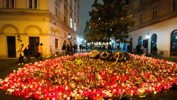 Tausende Kerzen entzündeten Wienerinnen und Wiener im Gedenken an die Terroropfer vom 2. November.